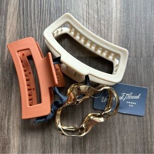 NWT 3pk Universal Thread Hair Claw Clips